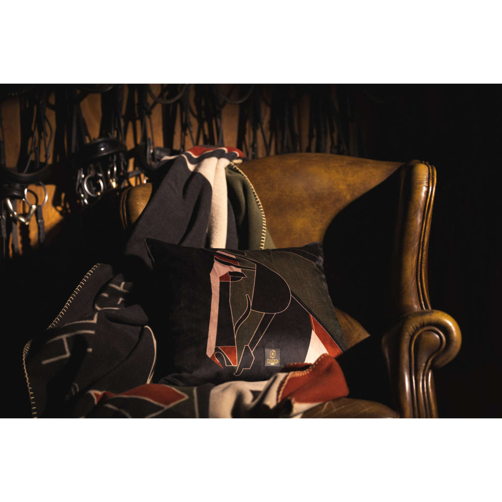 Eskadron Decke Heritage Schwarz/Deep Moss/Merlot/Ash
