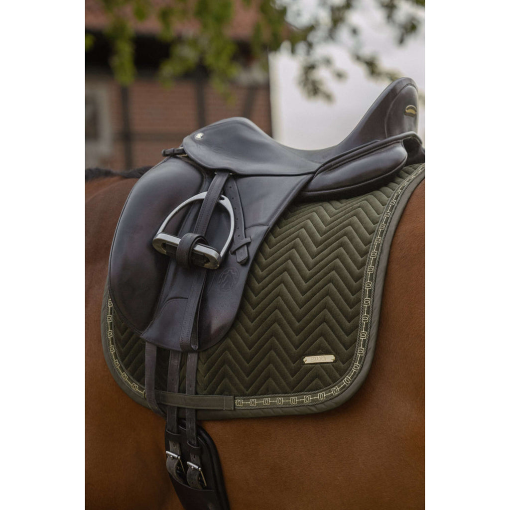 Eskadron Schabracke Heritage Velvet Dressur Deep Moss