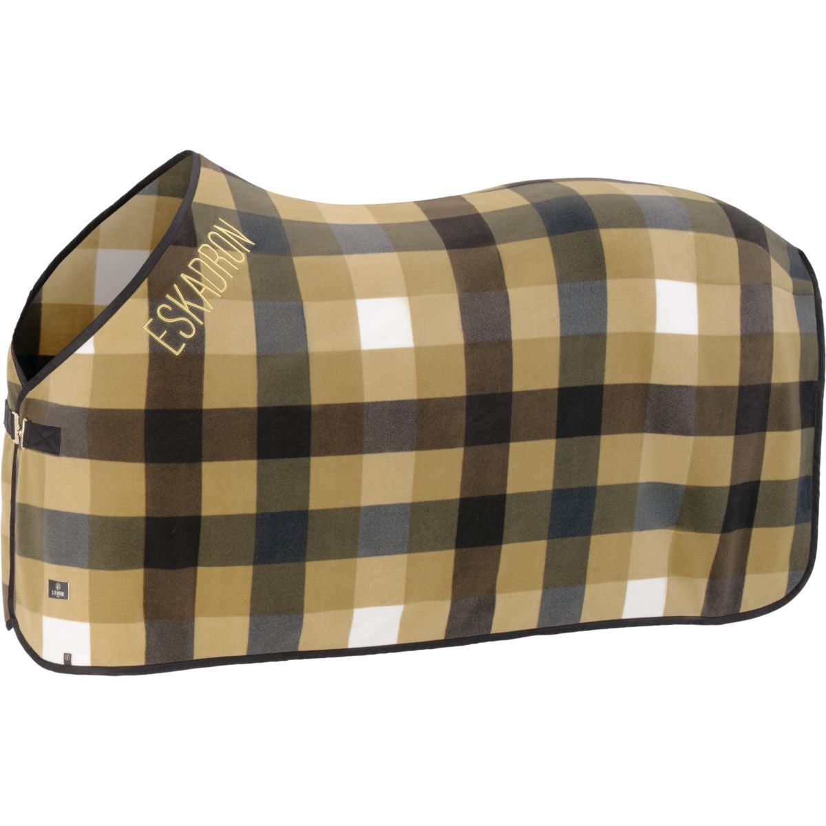 Eskadron Abschwitzdecke Heritage Fleece Check Cardamom/Black Truffle