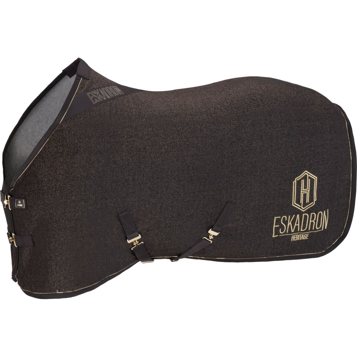 Eskadron Abschwitzdecke Heritage Jersey Sparkle Black Truffle