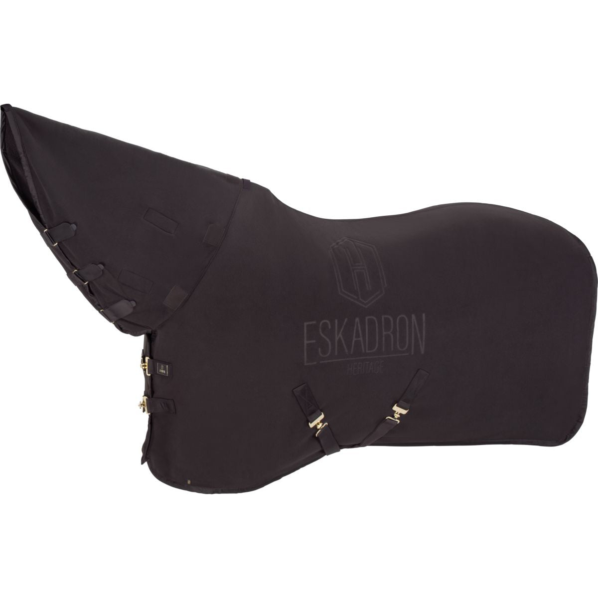 Eskadron Abschwitzdecke Heritage Double Fleece High Neck Black Truffle