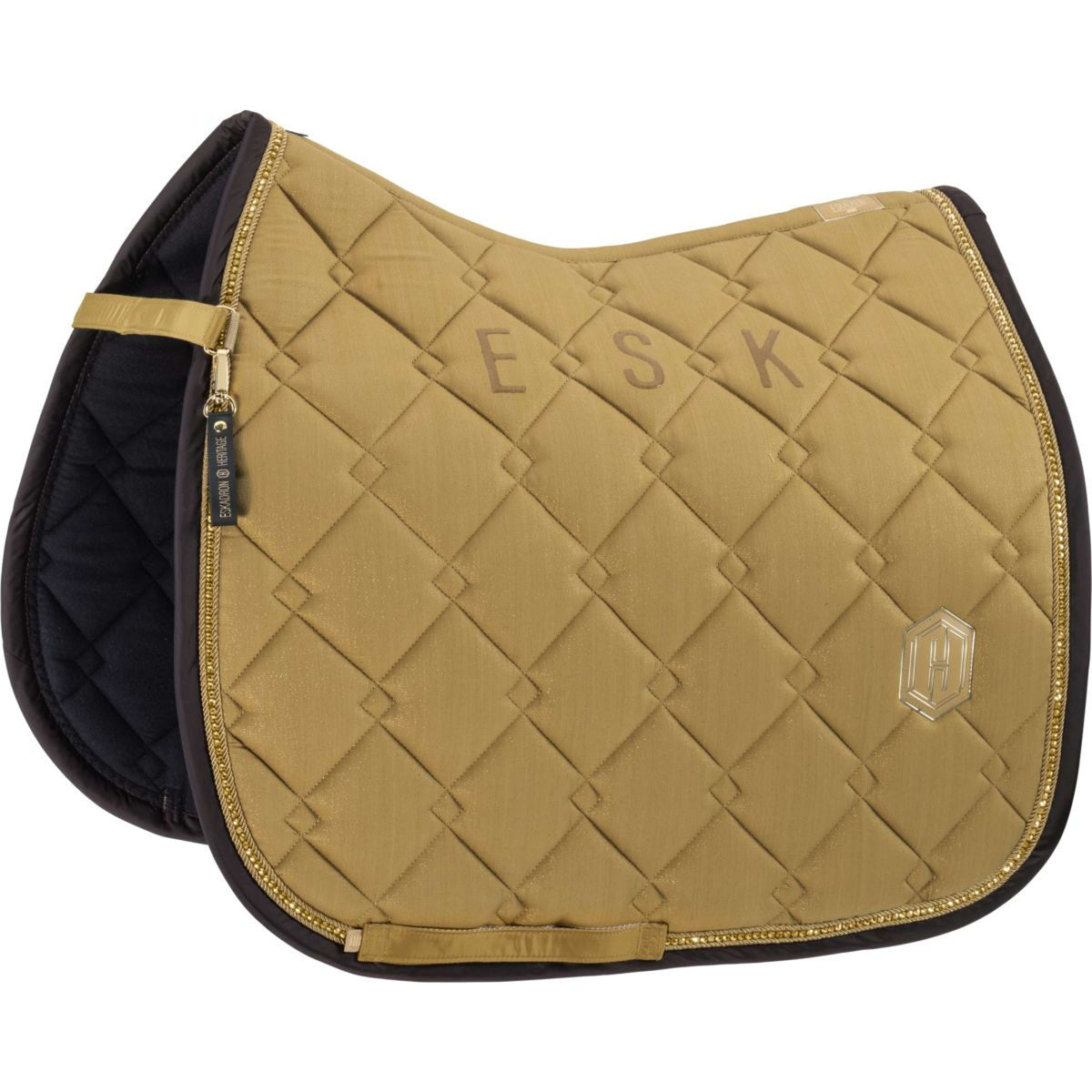 Eskadron Schabracke Heritage Cotton Glitter Crystal Dressur Cardamom