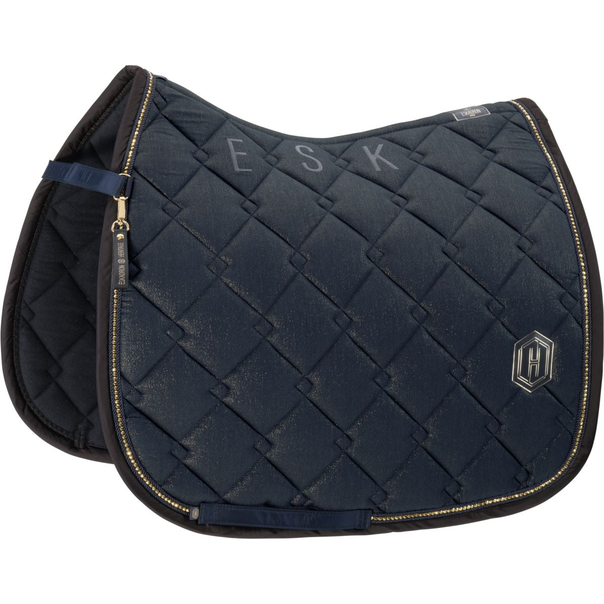 Eskadron Schabracke Heritage Cotton Glitter Crystal Dressur Navy