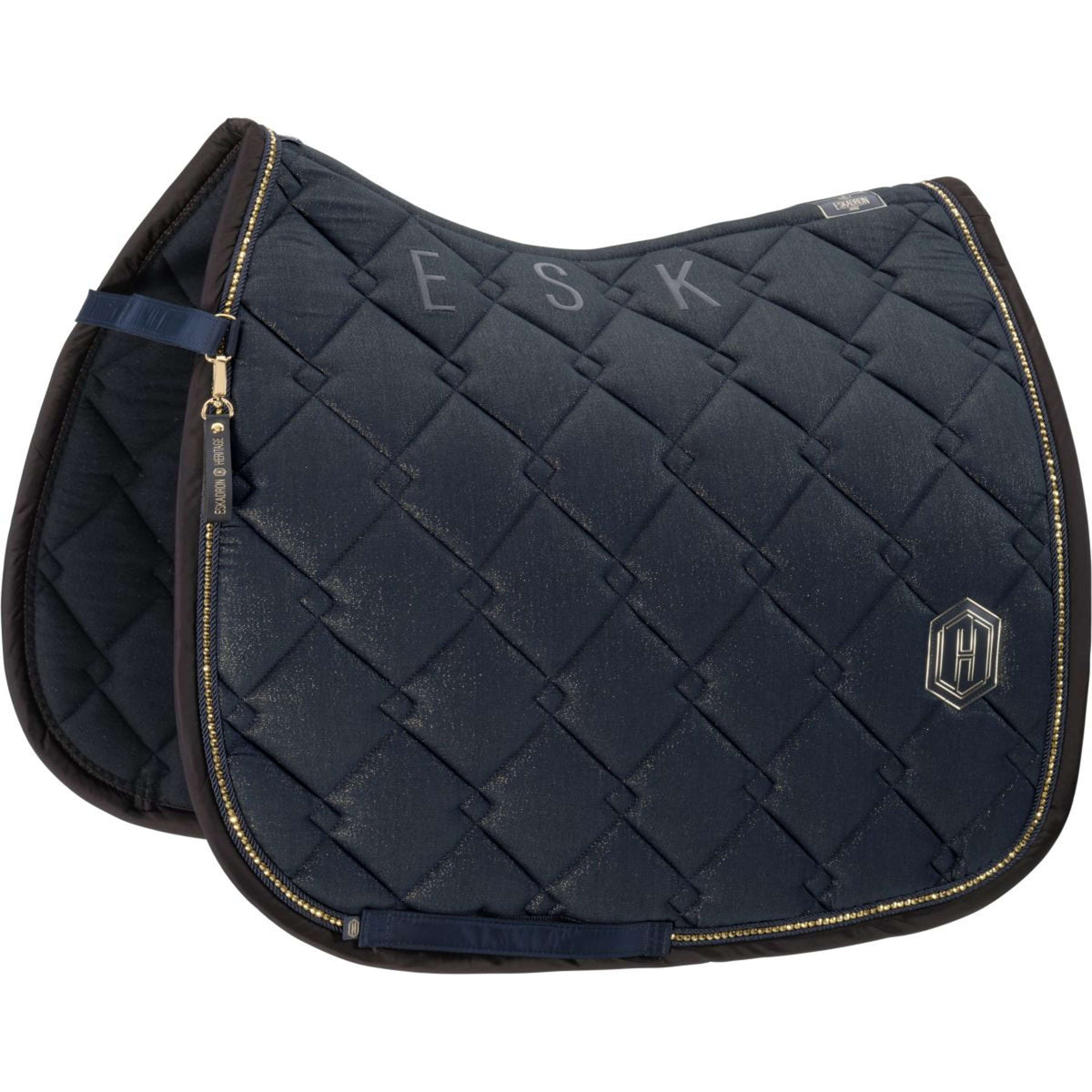 Eskadron Schabracke Heritage Cotton Glitter Crystal Dressur Navy