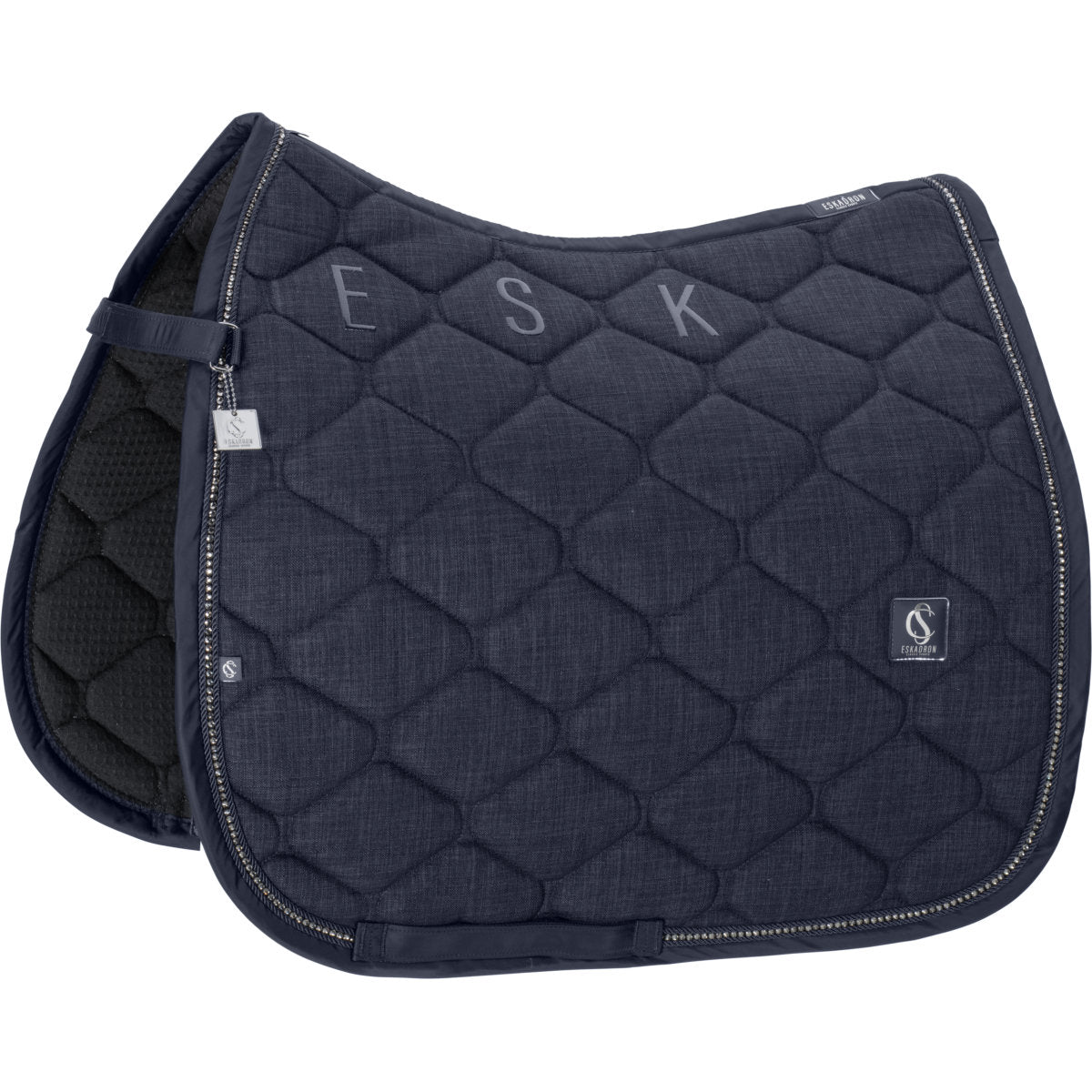 Eskadron Schabracke Classic Sports Bouclé Crustal Dressur Navy