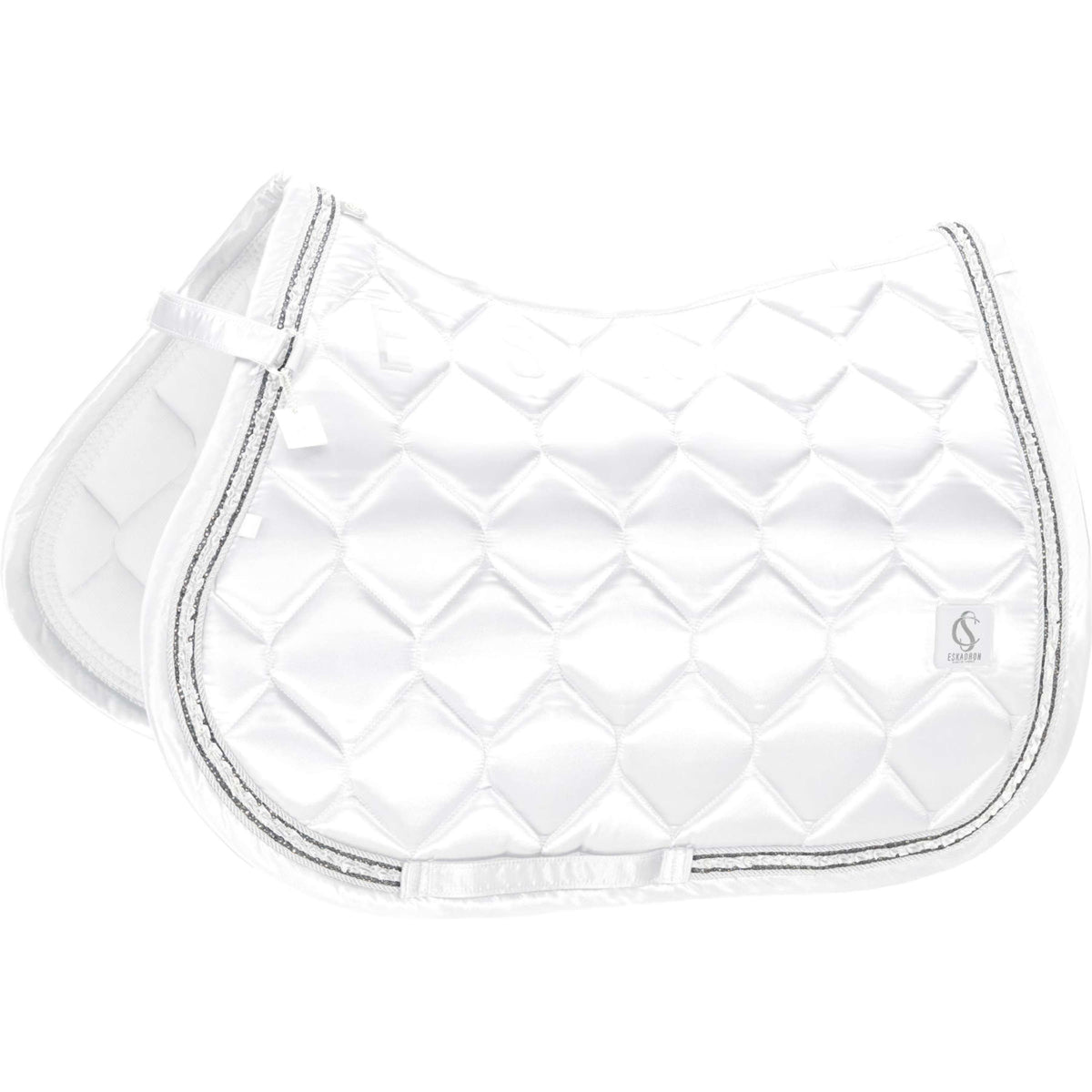 Eskadron Schabracke Classic Sports Satin Frills Vielseitigkeit WeiÃŸ