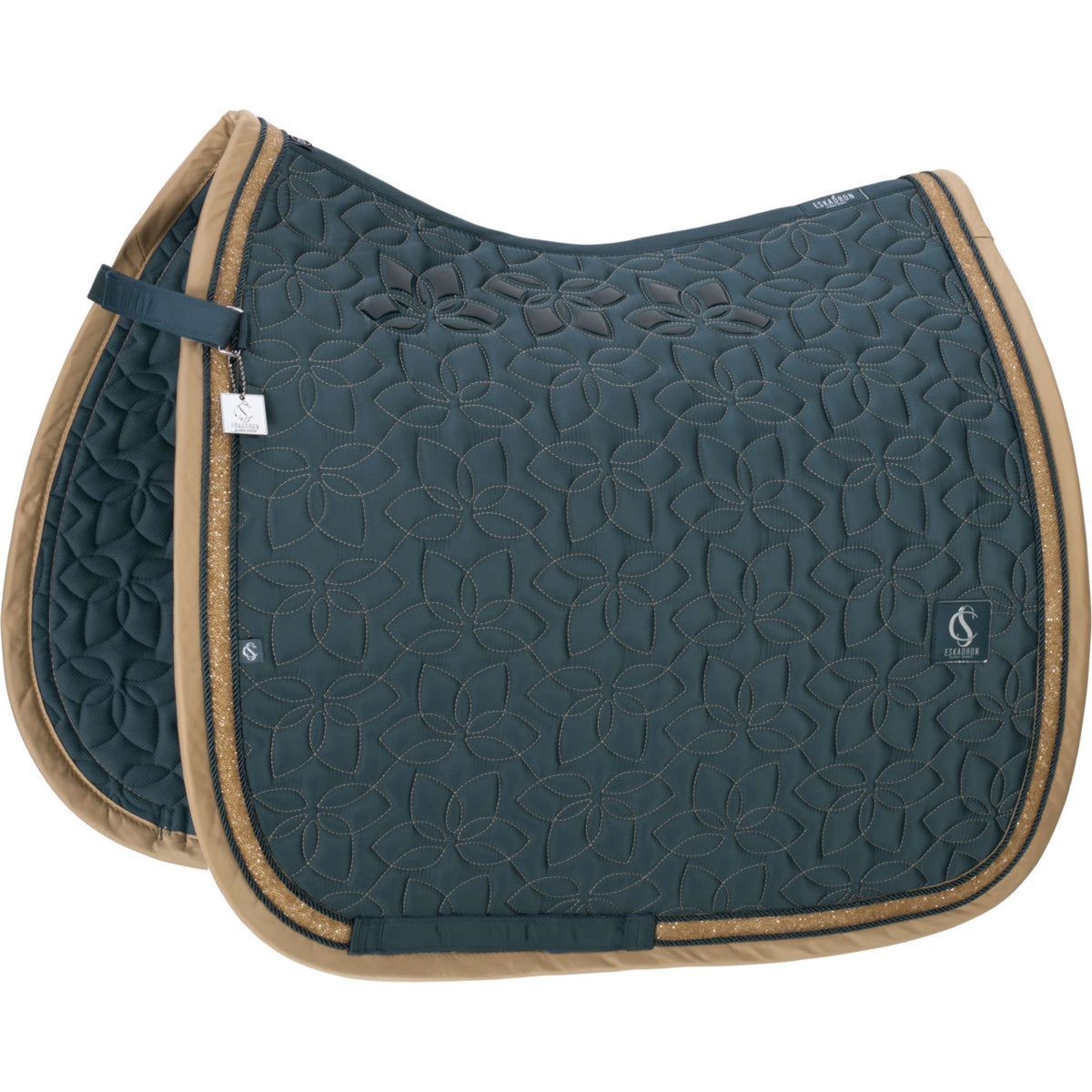 Eskadron Schabracke Classic Sports Glossy Jewel Contrast Dressur Ocean
