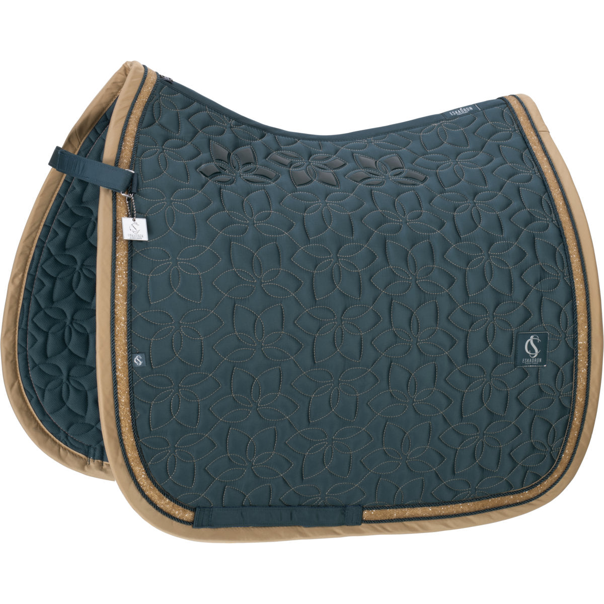 Eskadron Schabracke Classic Sports Glossy Jewel Contrast Dressur Ocean