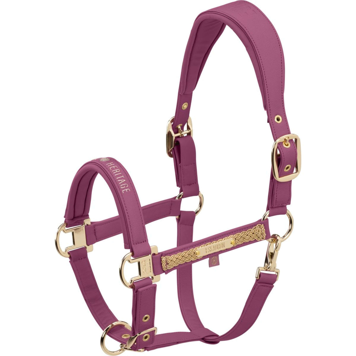Eskadron Halfter Heritage Faux Leather Double Pin Wildberry
