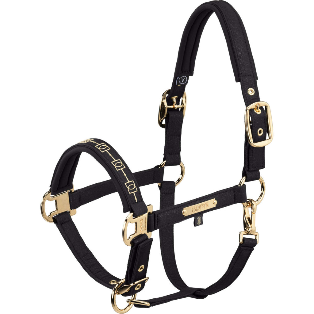 Eskadron Halfter Heritage Sparkle Double Pin Schwarz