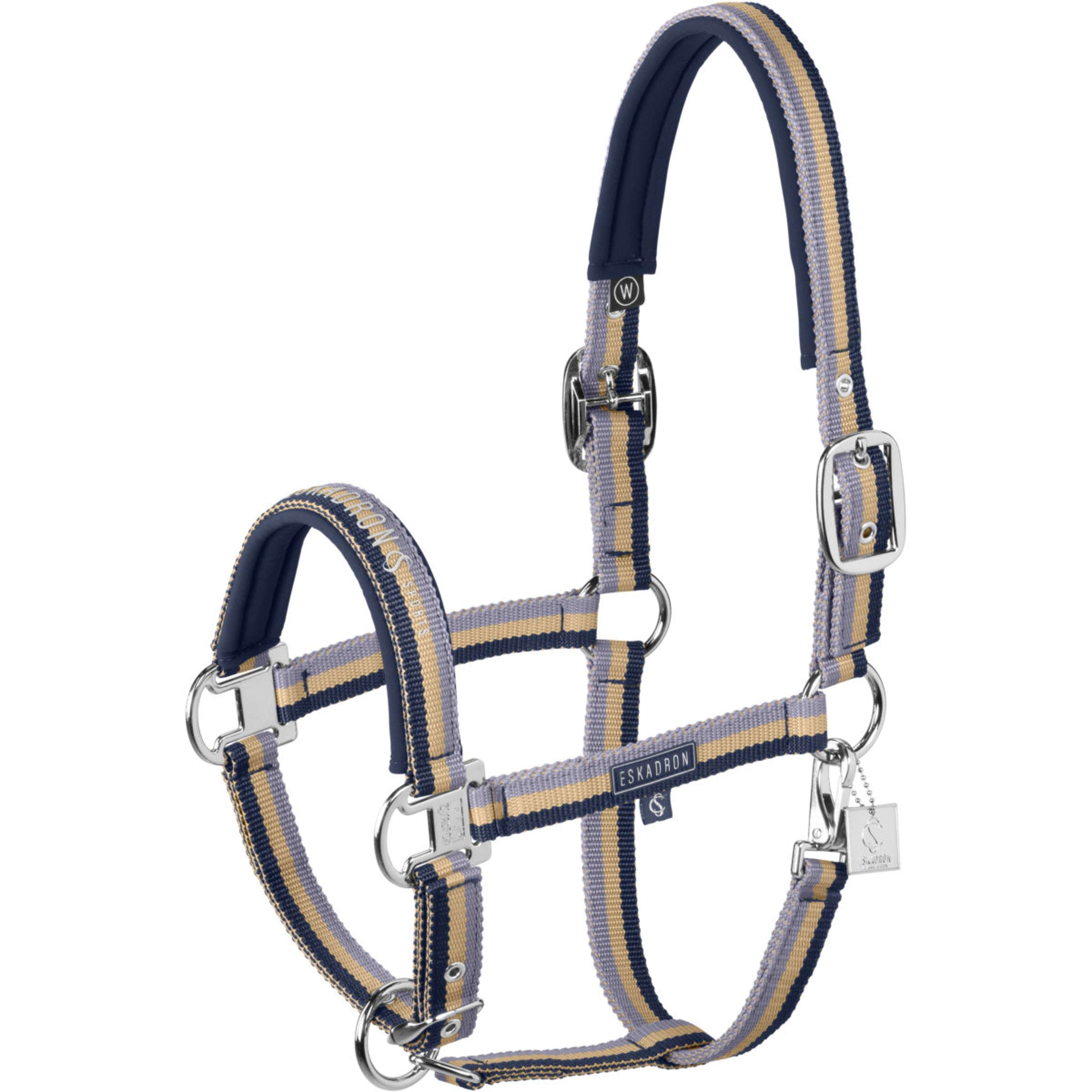 Eskadron Halfter Classic Sports Double Pin Navy/Sierra/Orchid Eskadron Halfter Classic Sports Double Pin Navy/Sierra/Orchid