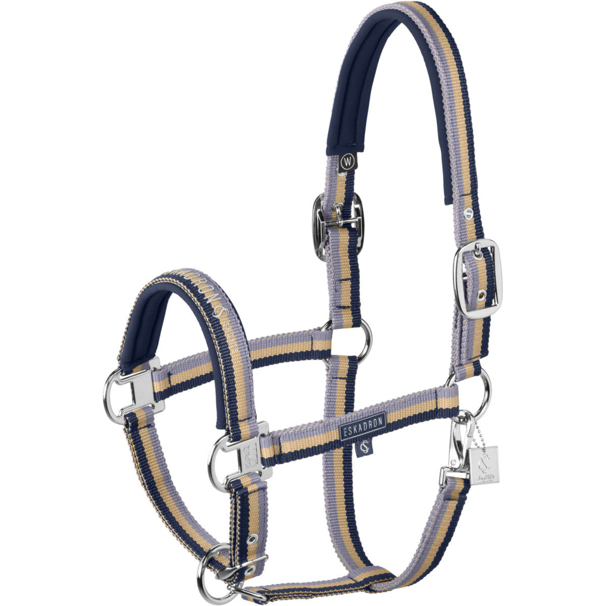 Eskadron Halfter Classic Sports Double Pin Navy/Sierra/Orchid