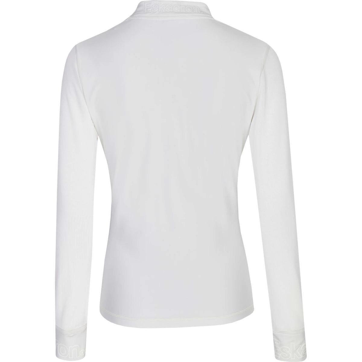 Eskadron Shirt Reflexx Half-Zip Lange Ärmel Weiß