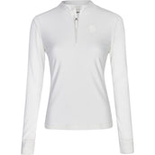 Eskadron Shirt Reflexx Half-Zip Lange Ärmel Weiß