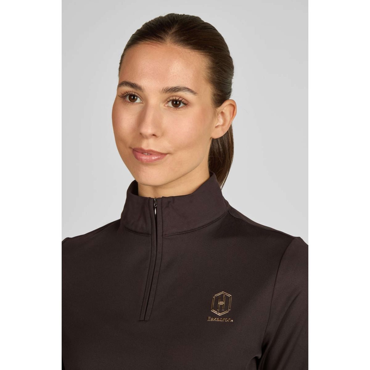 Eskadron Shirt Heritage Half-Zip Black Truffle