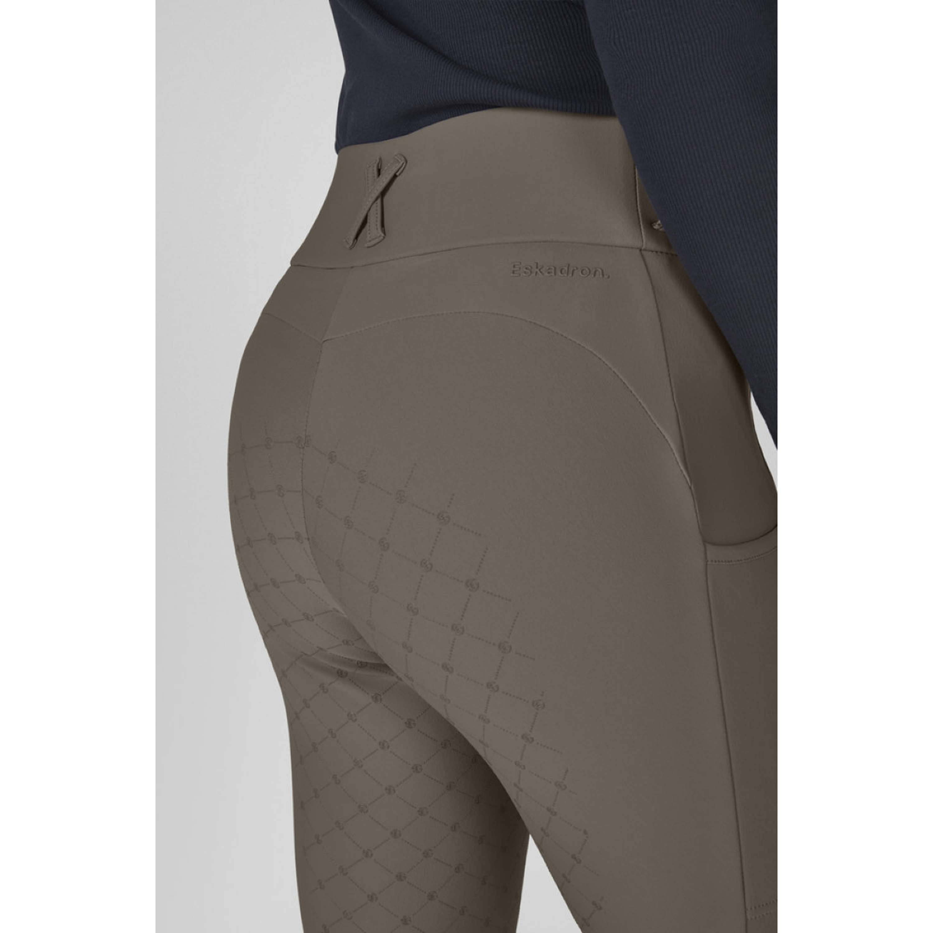 Eskadron Reitleggings Dynamics Cosy Full Grip Powdertaupe