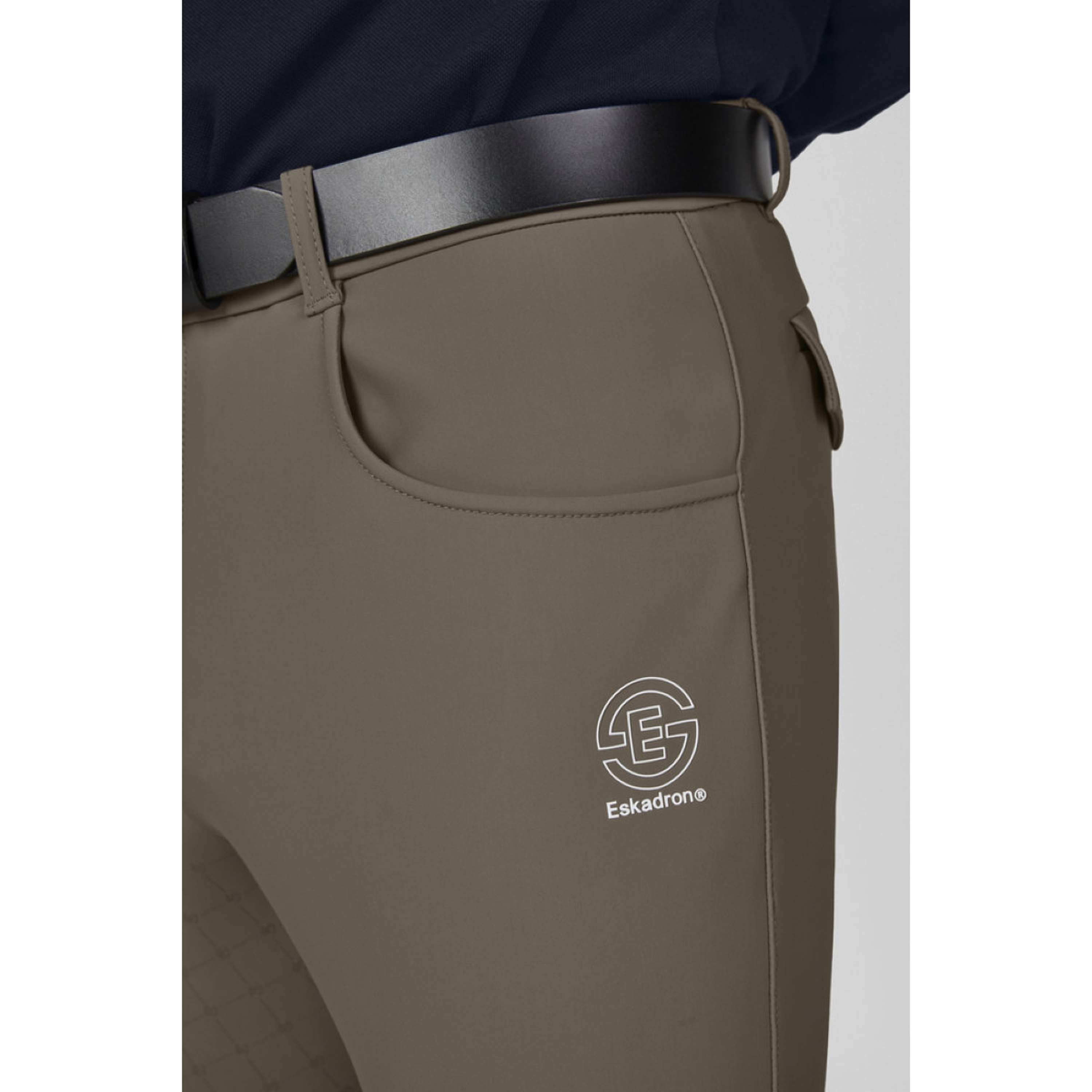 Eskadron Reithose Dynamics Full Grip Herren Powdertaupe