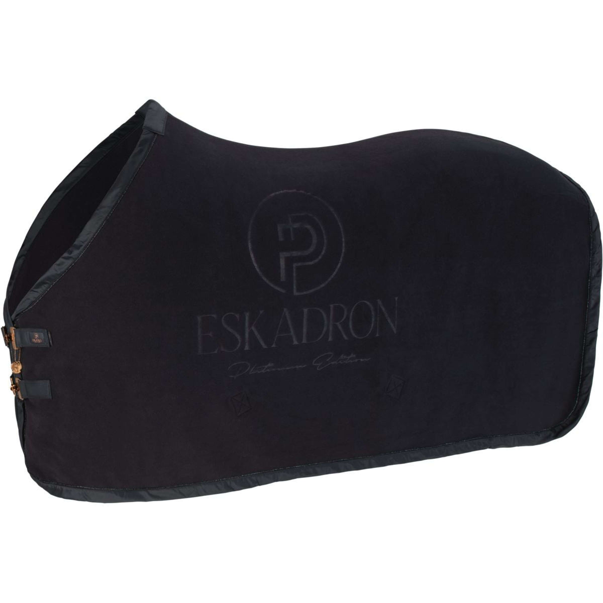 Eskadron Platinum Abschwitzdecke Fleece Stamp Schwarz