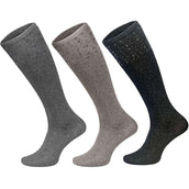 Fair Play Socken Lumini Taupe/Schwarz/Grau