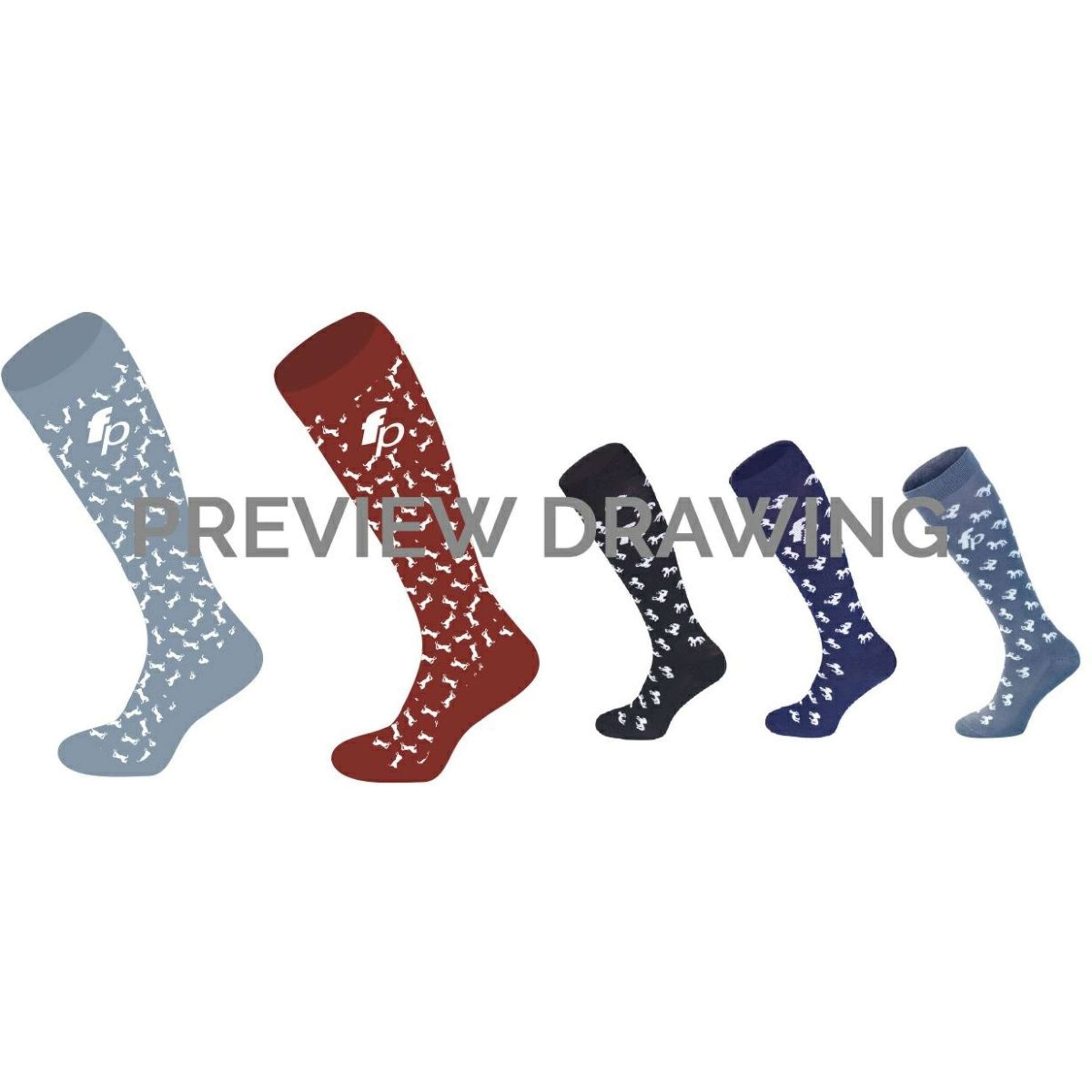 Fair Play Socken Multihorses 2.0 Steel Blue