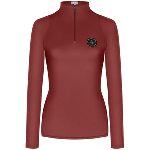 Fair Play Rollkragenpullover Jade Terra Red