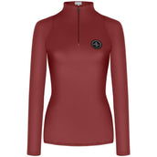 Fair Play Rollkragenpullover Jade Terra Red