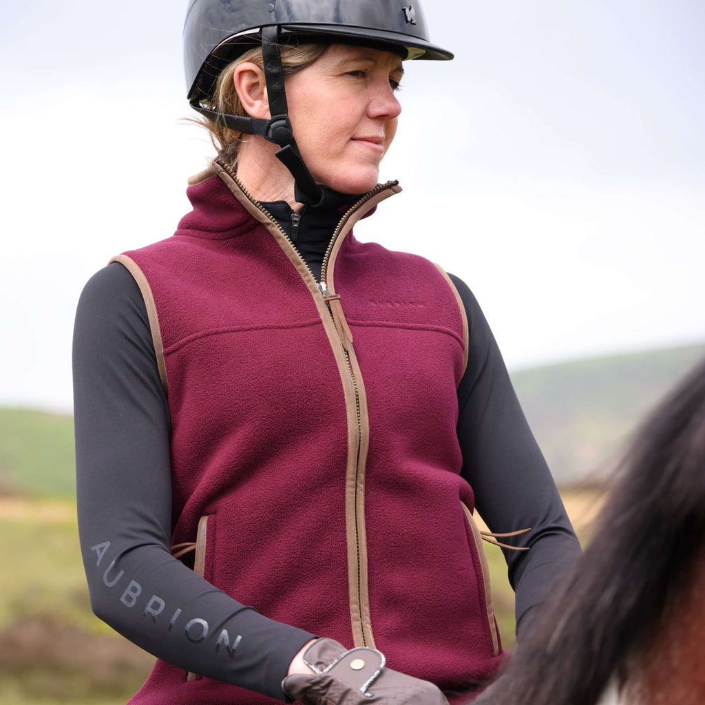 Aubrion by Shires Weste Original Fleece Maroon