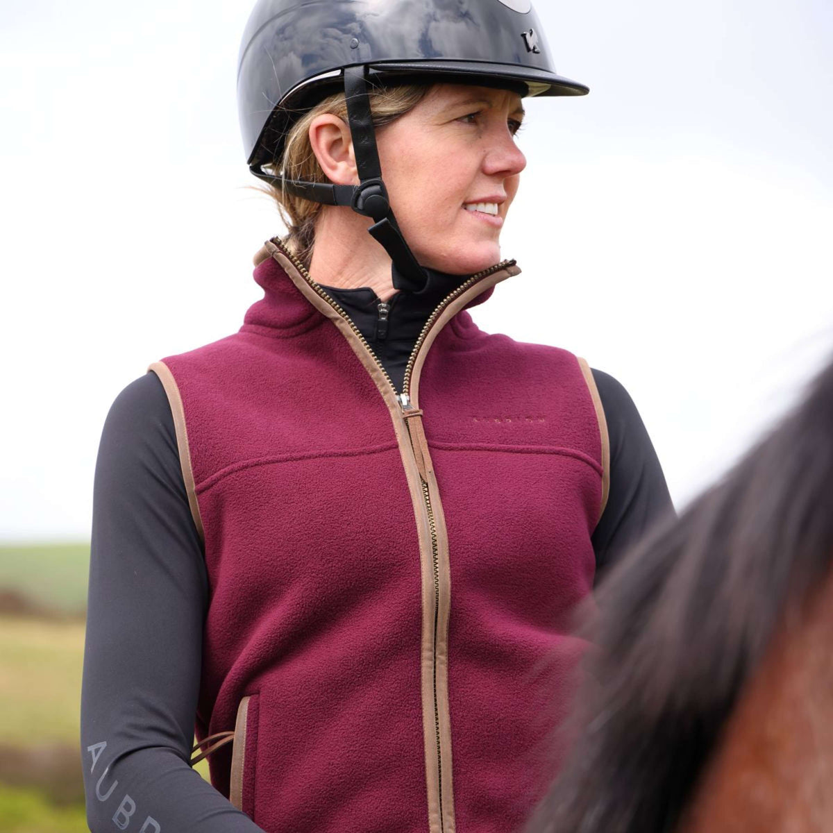 Aubrion by Shires Weste Original Fleece Maroon