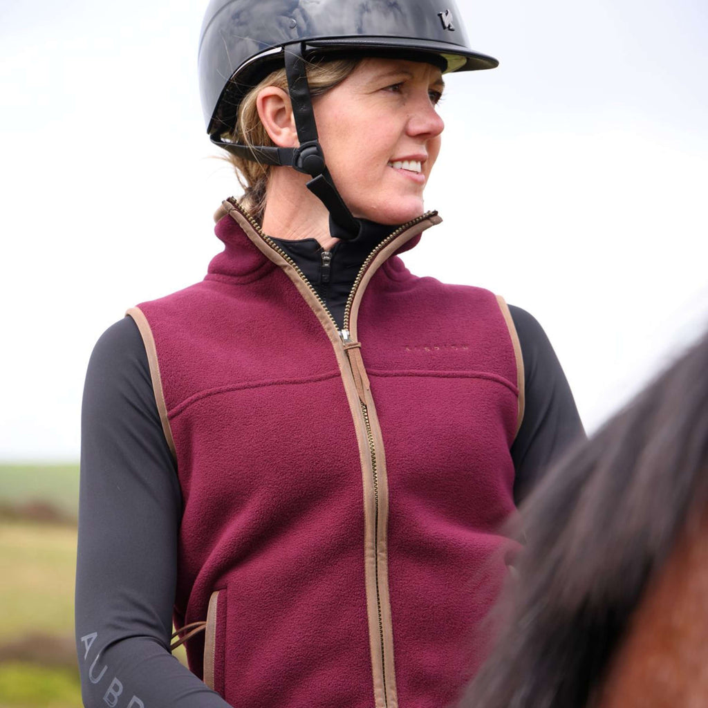 Aubrion by Shires Weste Original Fleece Maroon