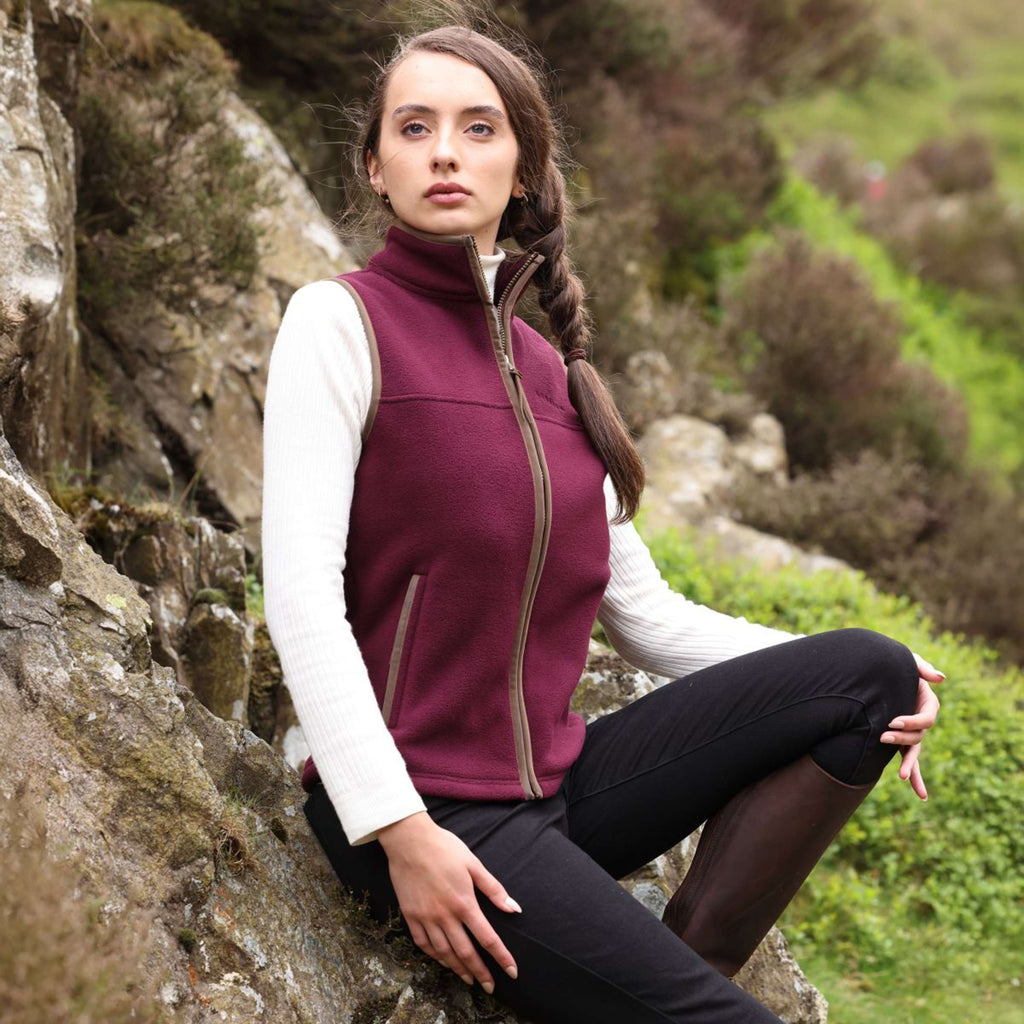 Aubrion by Shires Weste Original Fleece Maroon