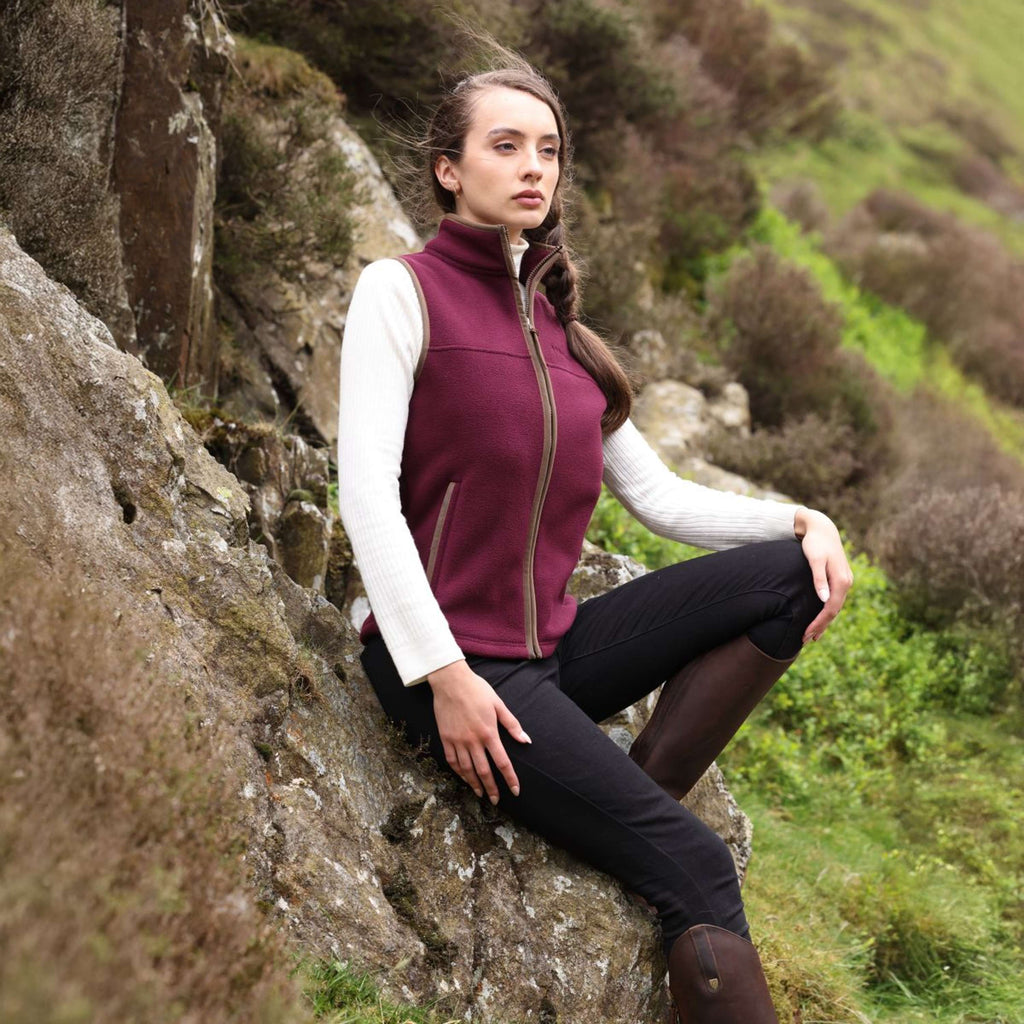 Aubrion by Shires Weste Original Fleece Maroon