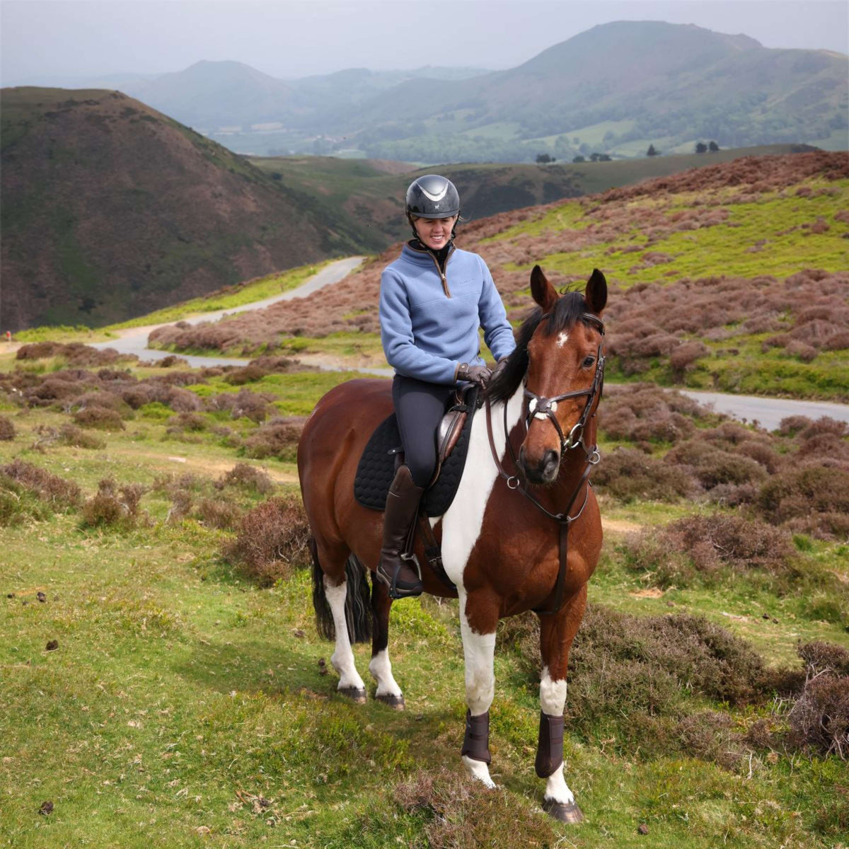 Aubrion by Shires Pullover Original Fleece Blau