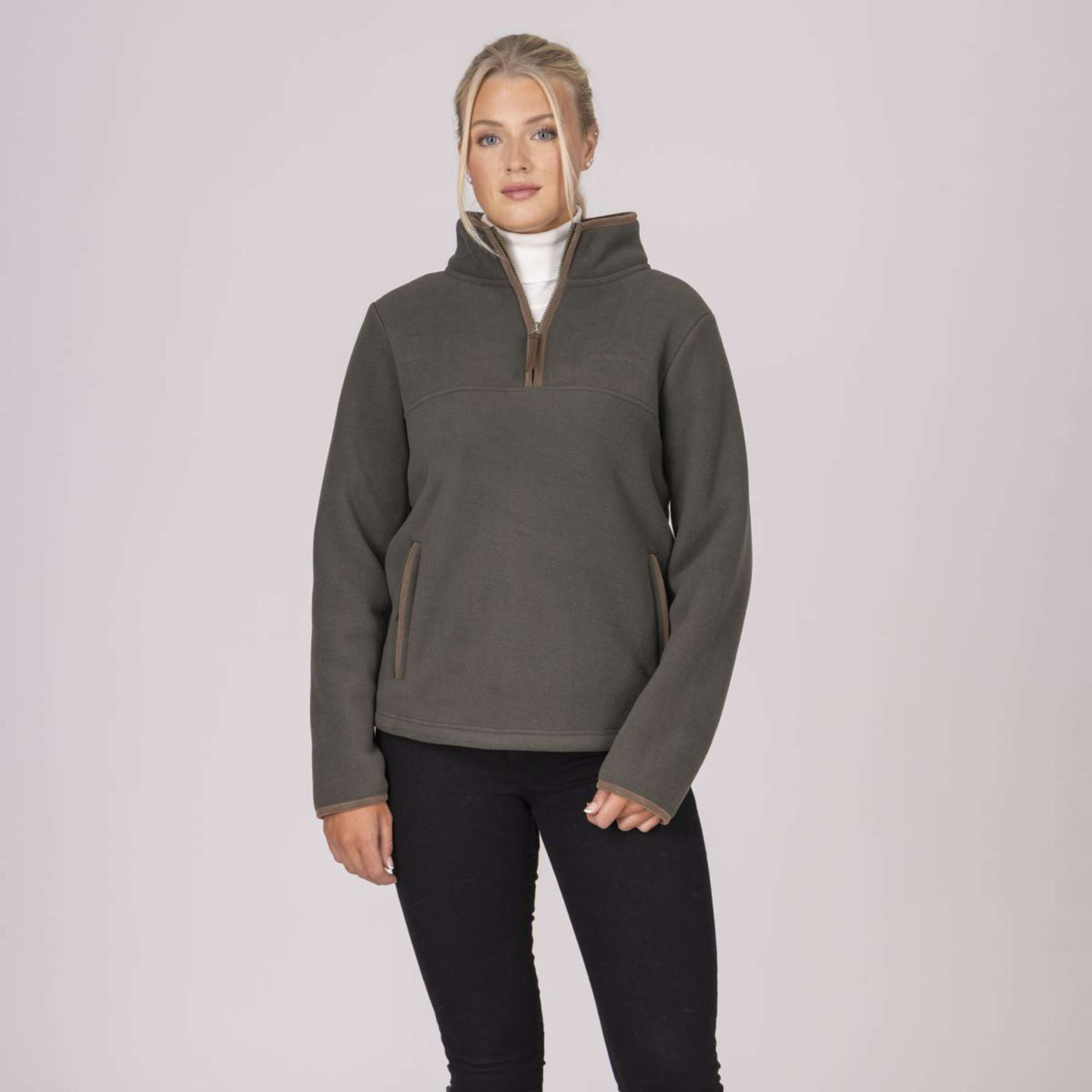 Aubrion by Shires Pullover Original Fleece Grün