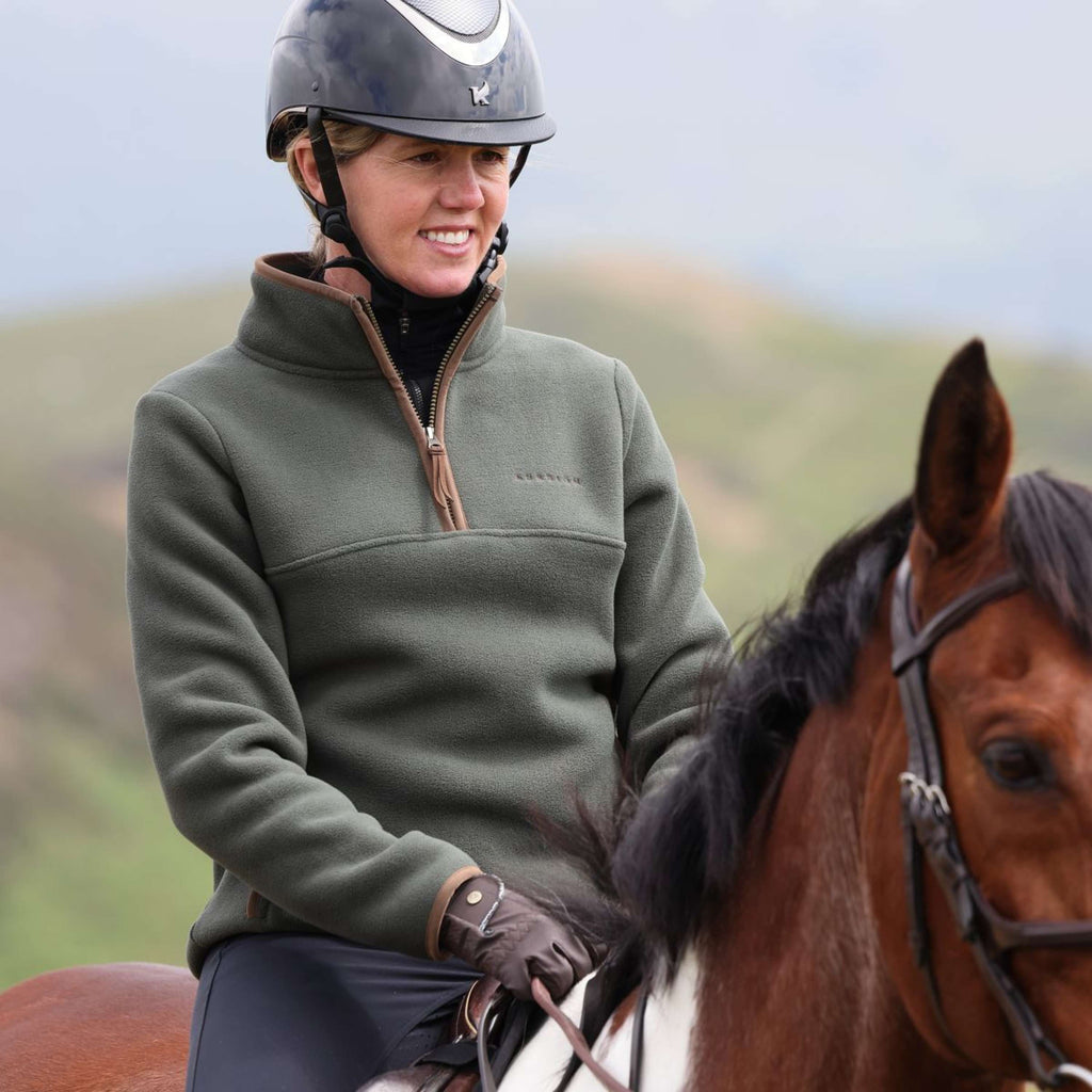Aubrion by Shires Pullover Original Fleece Grün