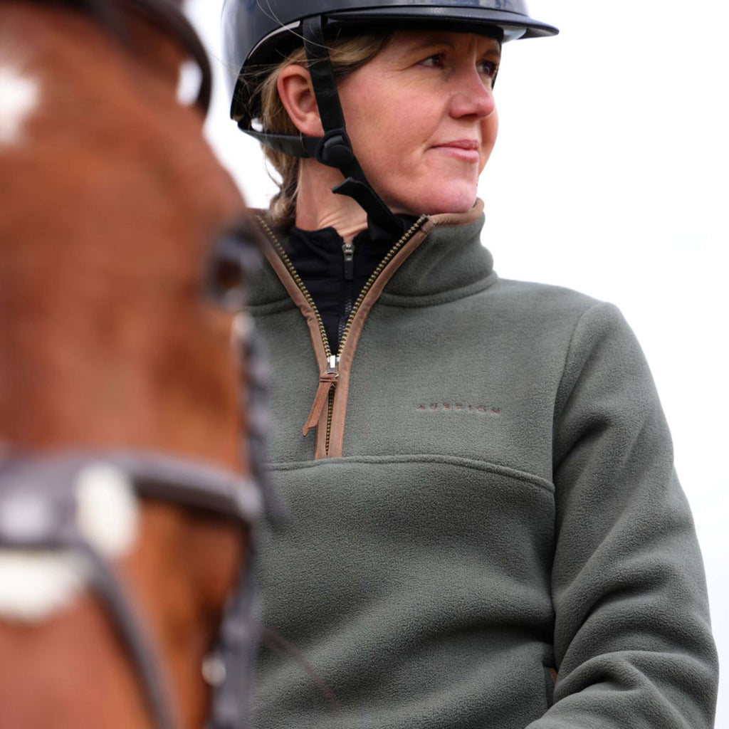 Aubrion by Shires Pullover Original Fleece Grün