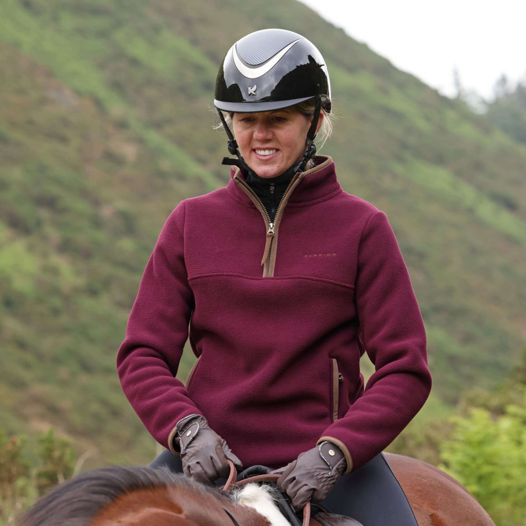 Aubrion by Shires Pullover Original Fleece Maroon