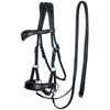F.R.A. Gebisslose Trense Aruba Side Pull Softleder Zügel Schwarz