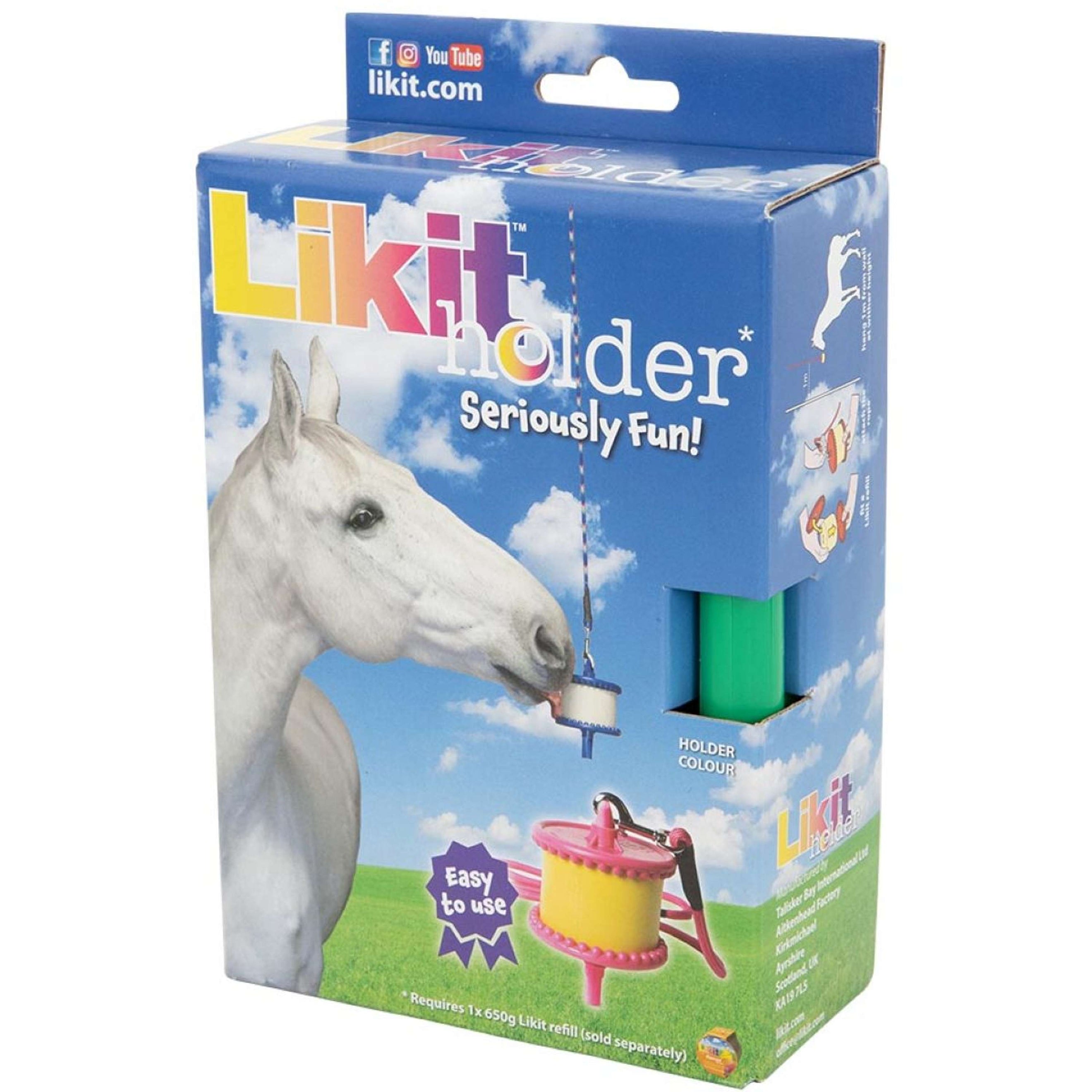 Likit Halterung mit Seil für Lecksteine Grün Likit Halterung mit Seil für Lecksteine Grün