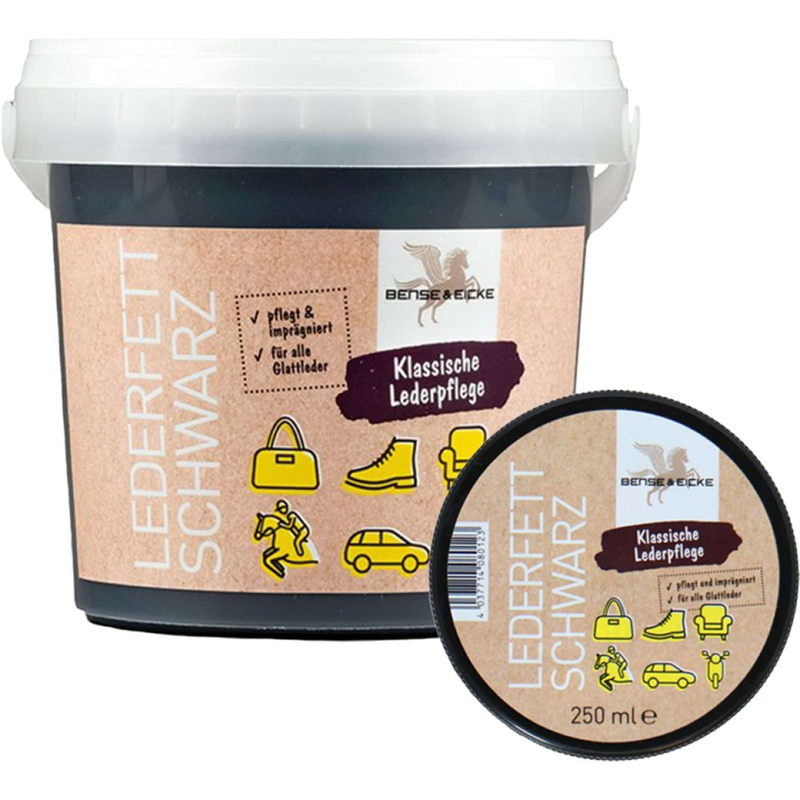 Bense & Eicke Lederfett Schwarz