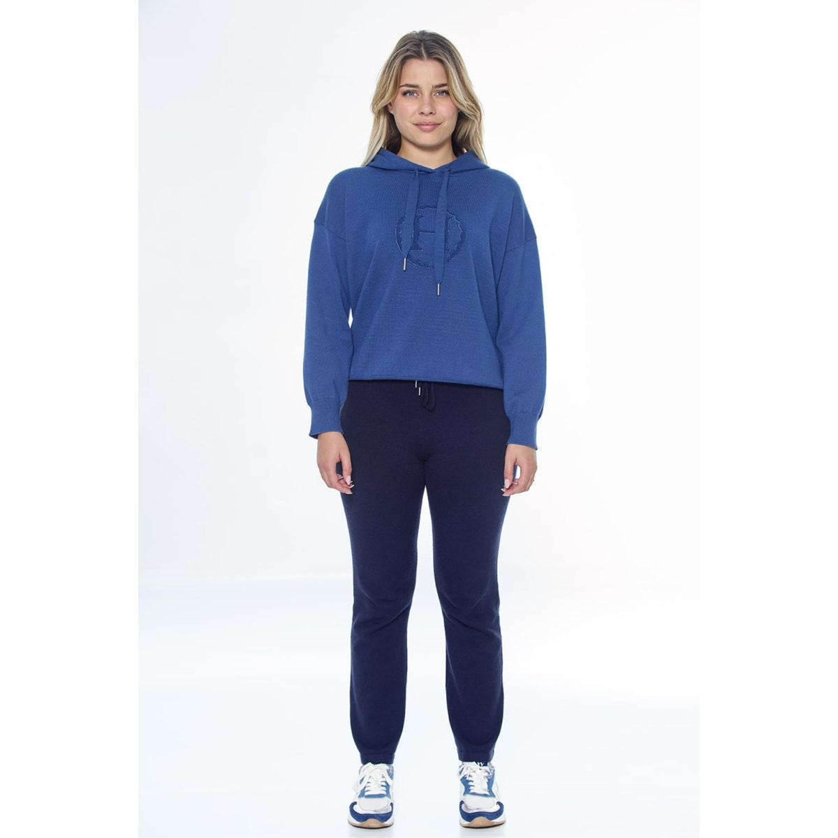 Harcour Hoodie Santa Damen Steel Blue