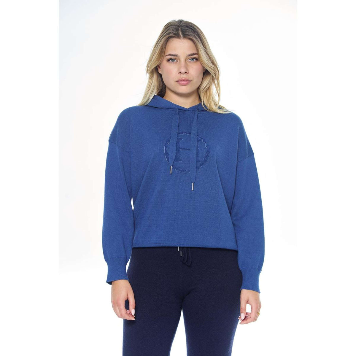 Harcour Hoodie Santa Damen Steel Blue