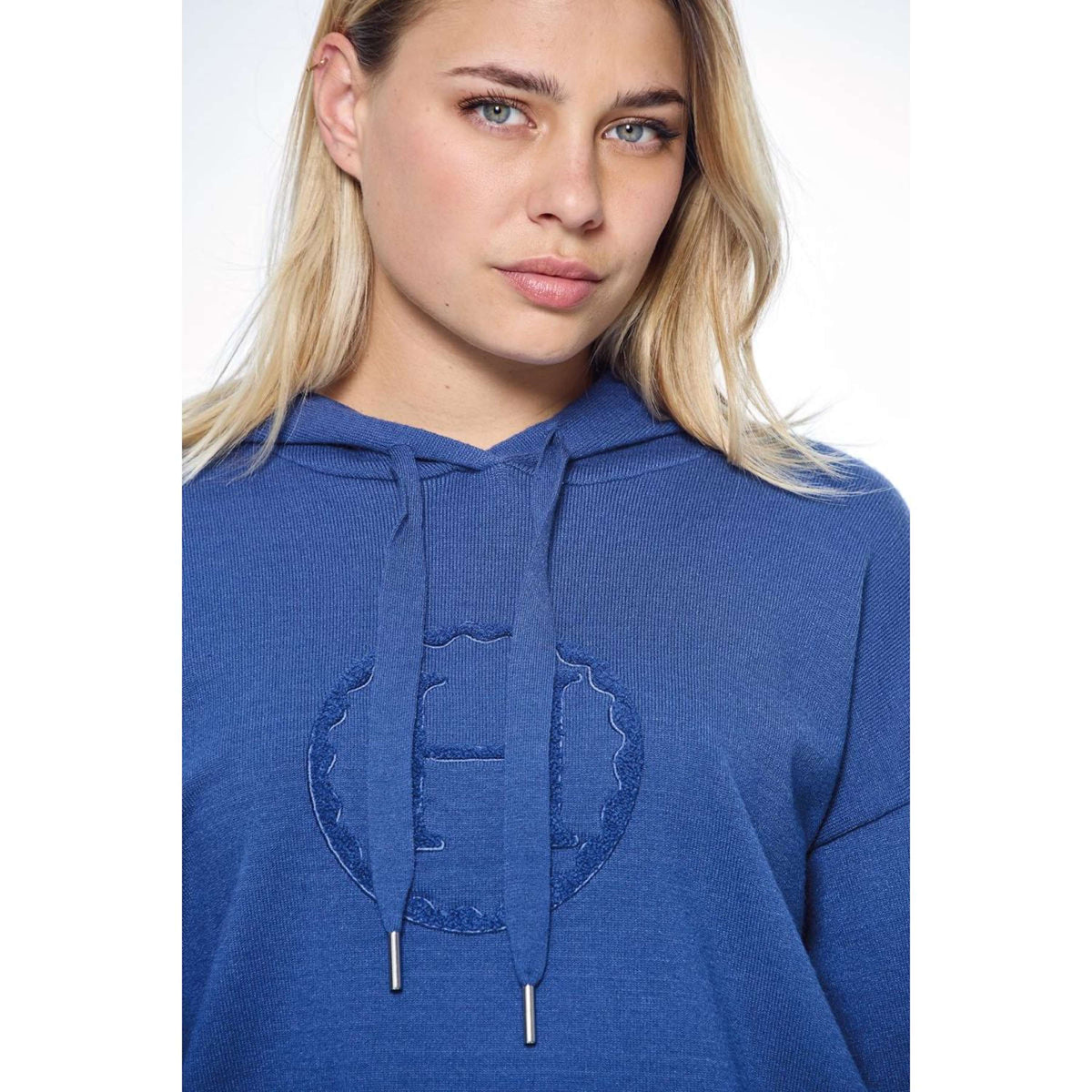 Harcour Hoodie Santa Damen Steel Blue