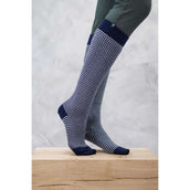 Harcour Socken Spiral Navy/Weiß