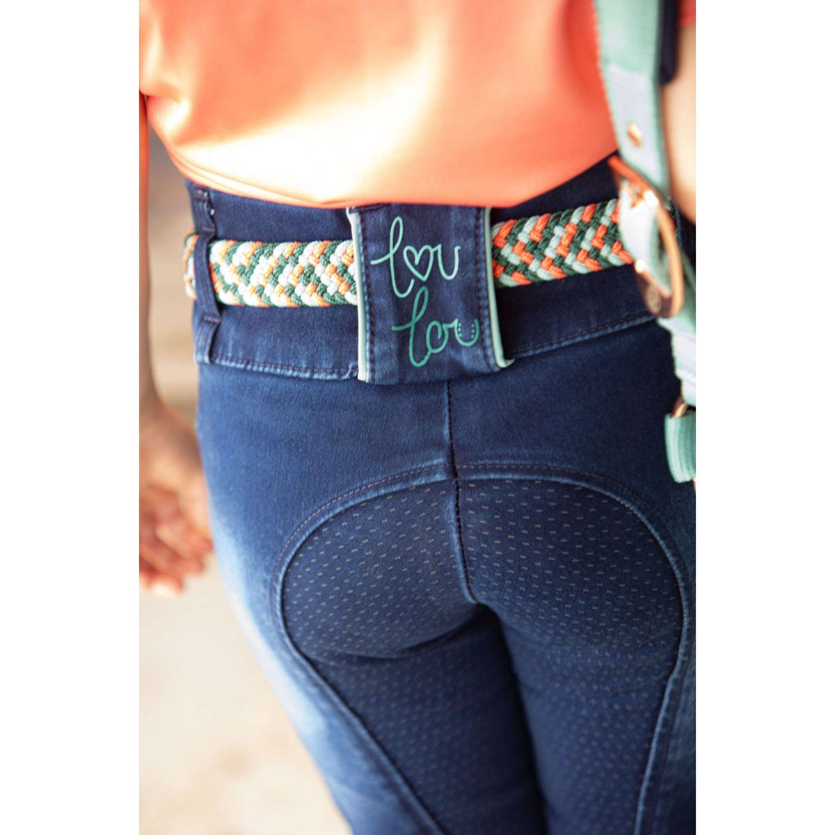 Harry's Horse Reitleggings LouLou25 Daisy Full Grip Blueberry