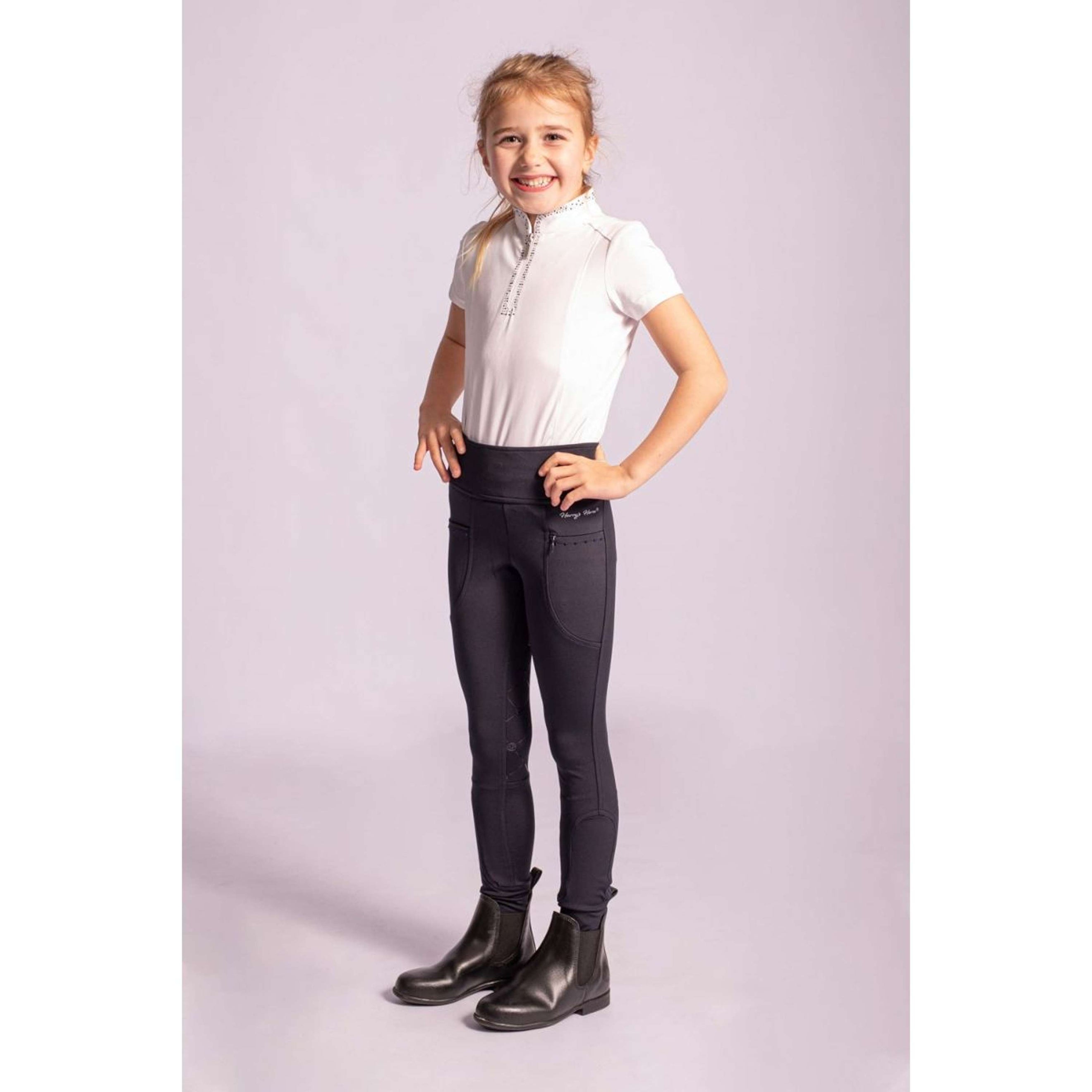 Harry's Horse Reitleggings Equitights Rookie Full Grip Navy