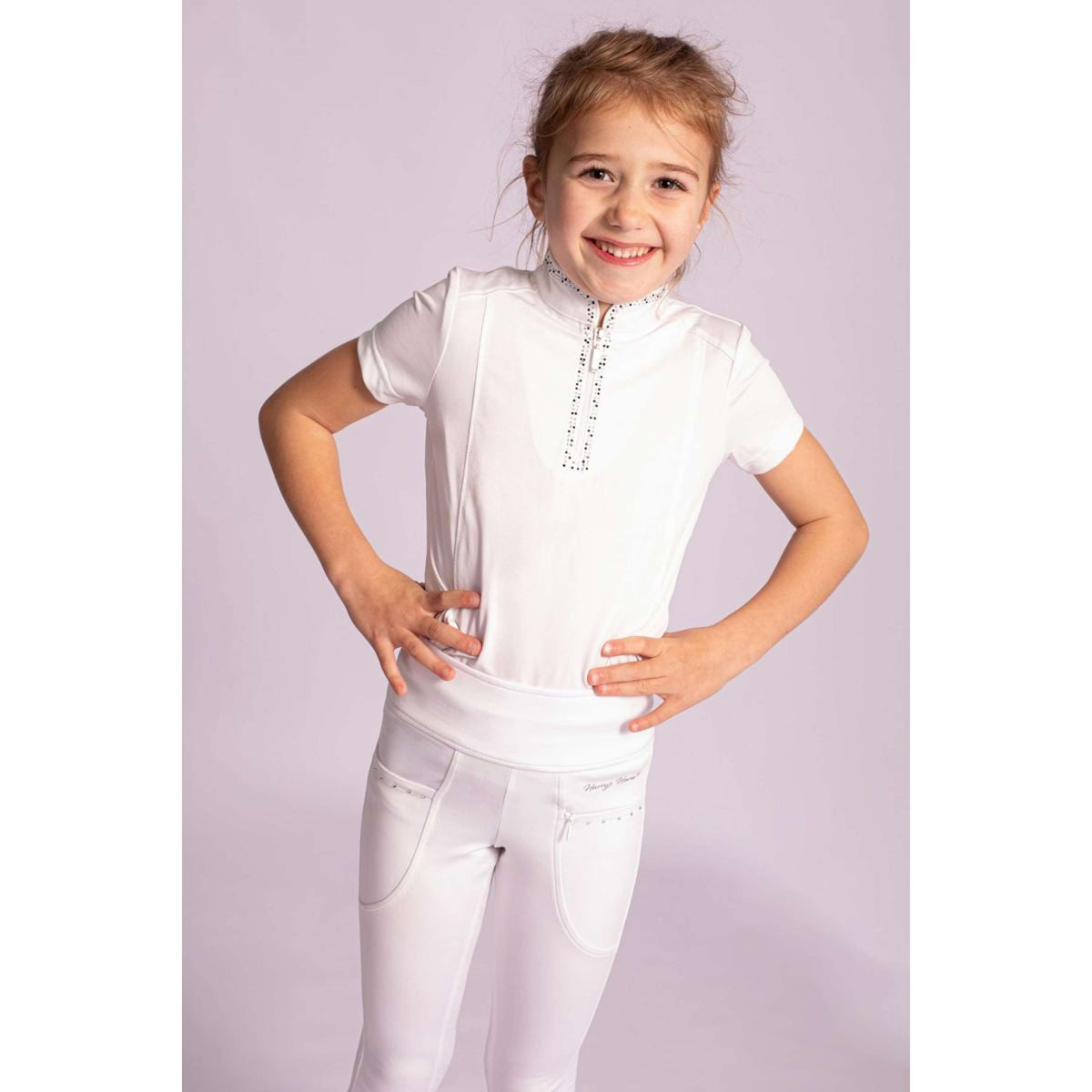 Harry's Horse Reitleggings Equitights Rookie Full Grip Weiß