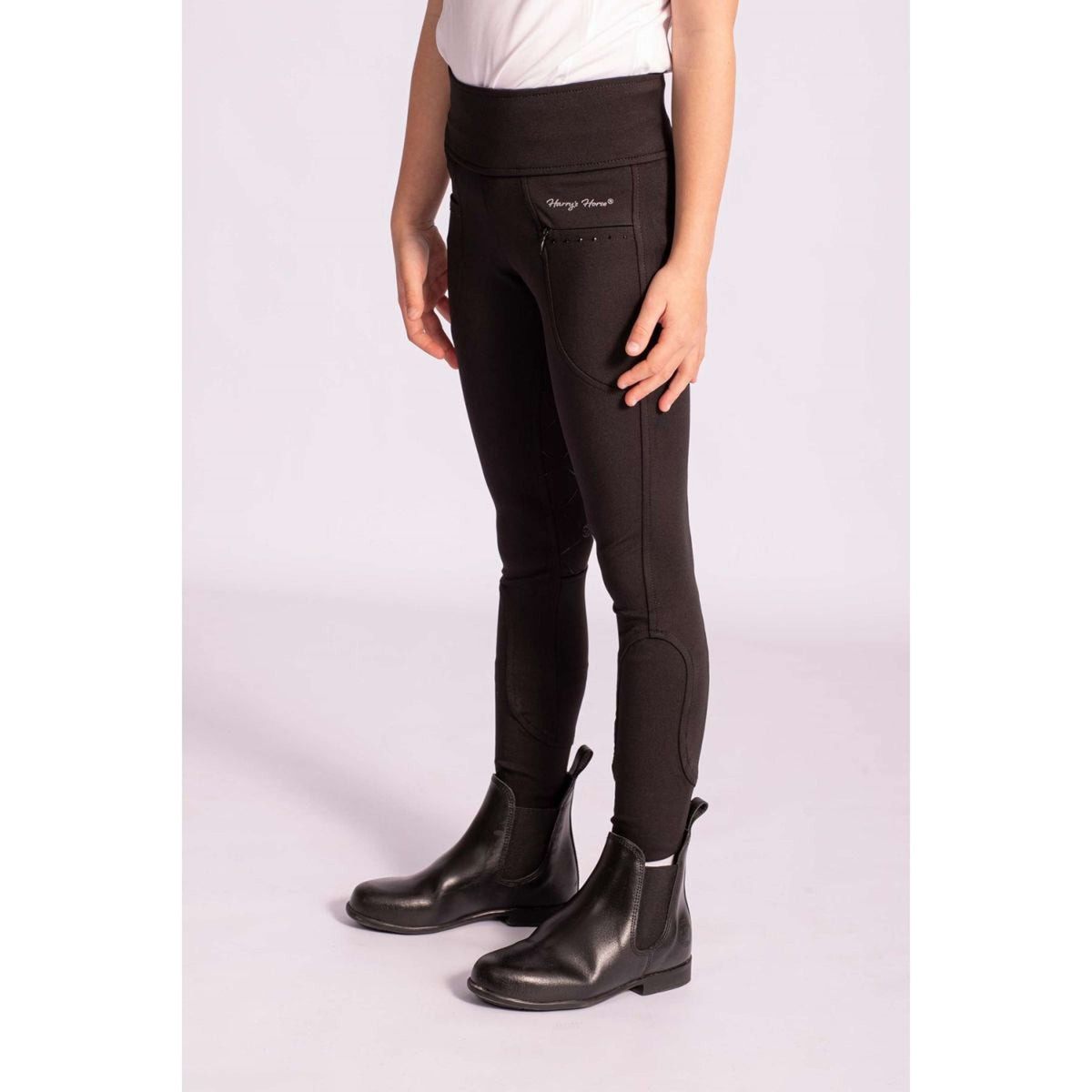 Harry's Horse Reitleggings Equitights Rookie Full Grip Schwarz