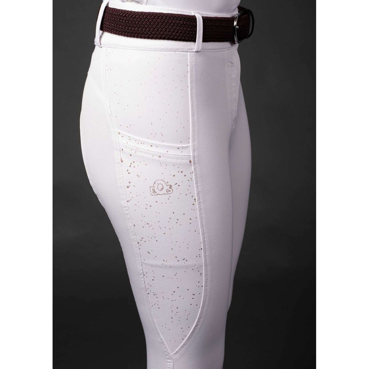 Harry's Horse Reithose EQS Burgundy Full Grip Weiß