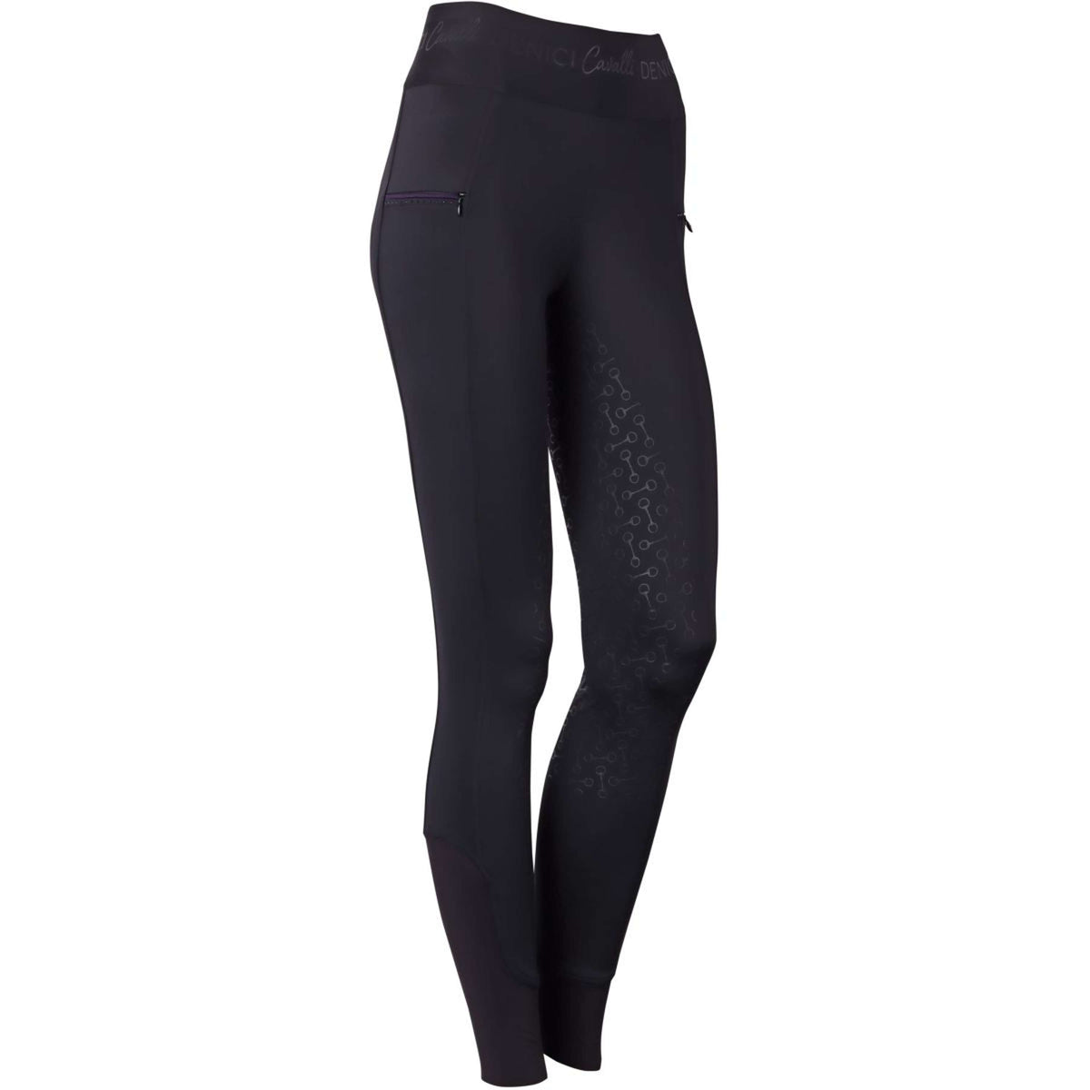 Harry's Horse Reitleggings Amethyst Full Grip Schwarz