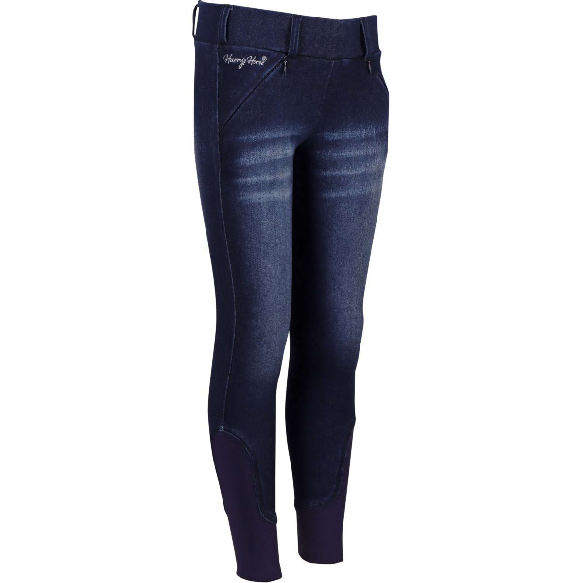 Harry's Horse Reitleggings Diva Violet Full Grip Denim